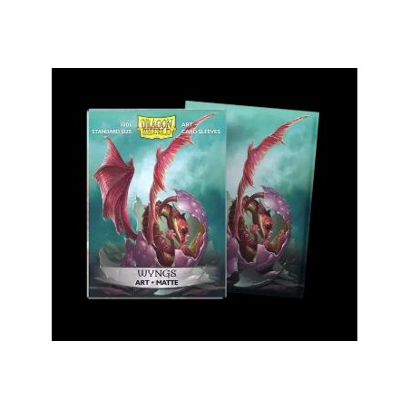 Dragon Shield - 100 Standard Size Brushed Art Sleeves - Art Wyngs